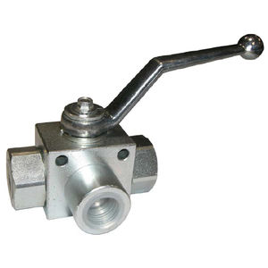ball valve / lever / female / galvanized steel
