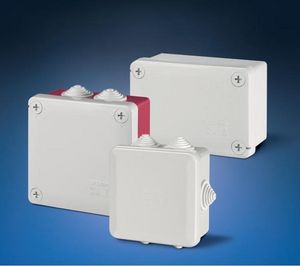 wall-mounted junction box / weather-resistant / plastic / with elastic membranes