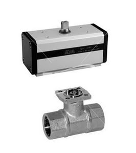 ball valve / pneumatically-operated / regulating / for air