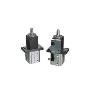 pneumatic clamp / compact / with centering pin / modular