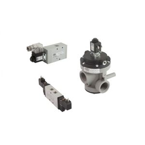pilot-operated solenoid valve / 3/2-way / NO / air