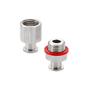 steel nipple / threaded / hexagonal