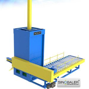 vertical baling press