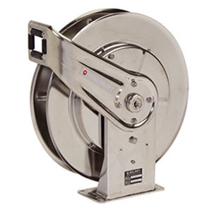 hose reel / self-retracting / with mounting bracket / for oil