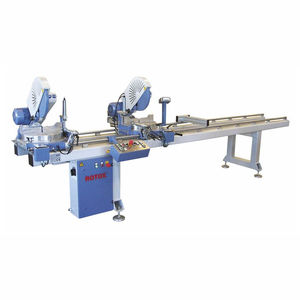 PVC double-head miter saw / for aluminum / for profiles