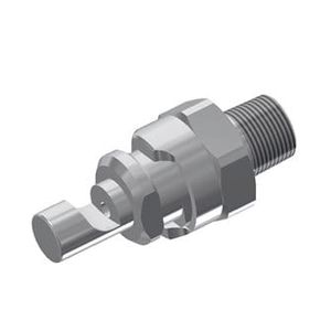 spray nozzle / for liquids / flat spray / stainless steel