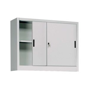storage cabinet / floor-mounted / sliding door / shelf