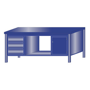 Metal workbench - 217/FL - ARMECO - for workshops / monobloc