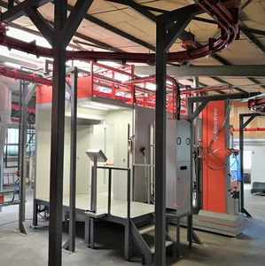 cyclone powder coating booth 1