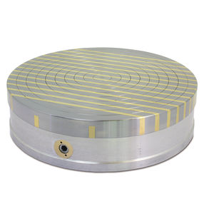permanent magnet magnetic chuck / circular / for turning / reinforced