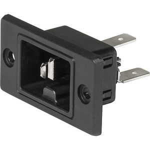 panel-mounted electrical socket