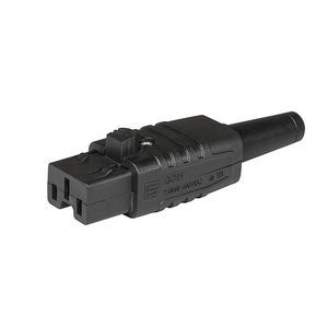 panel-mounted electrical plug
