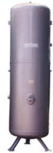 storage tank / for compressed air / metal / vertical