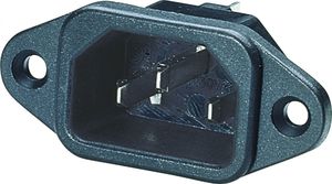 electrical power supply connector / hexagonal / male / thermoplastic