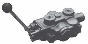 spool hydraulic directional control valve / lever-operated / monobloc