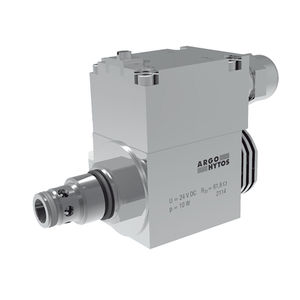 poppet hydraulic directional control valve / manual / 2/2-way
