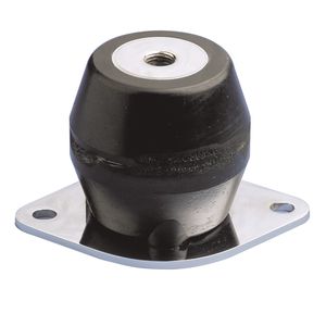 conical anti-vibration mount / rubber / low-frequency