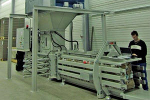 horizontal baling press