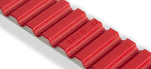 power transmission belt / toothed / rubber