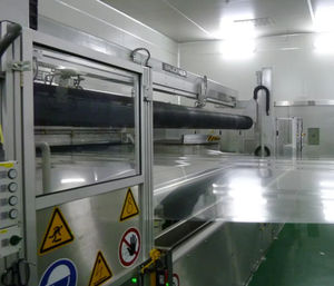 extrusion line with in-line printing unit