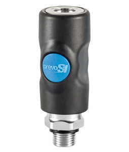 push-to-lock fitting / straight / for compressed air