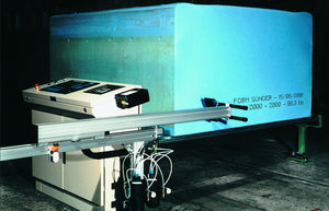 foam cutting machine / band-knife / CNC / completely automated
