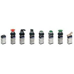 poppet pneumatic directional control valve / manual / 5/2-way