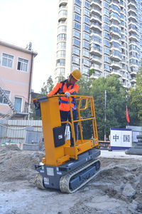 mobile mast boom lift / electric / indoor/outdoor