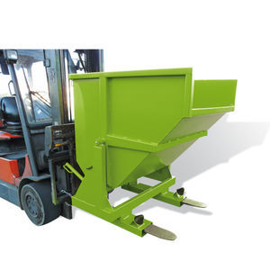 waste self-dumping hopper