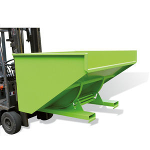 waste self-dumping hopper
