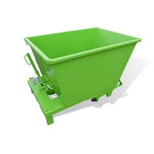 waste self-dumping hopper