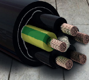 power cable / rubber-sheathed / for reels