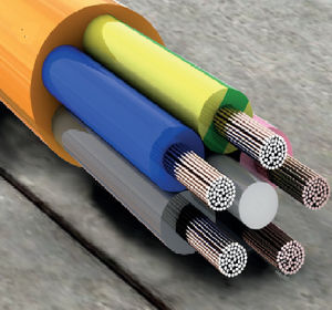 power cable / armored / rubber-sheathed