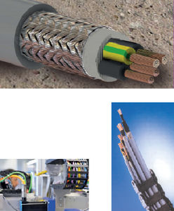 power cable / armored / round / PVC-sheathed