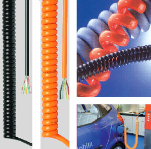 spiral electrical cable
