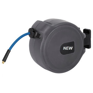 pneumatic hose reel / self-retracting / swiveling / rugged