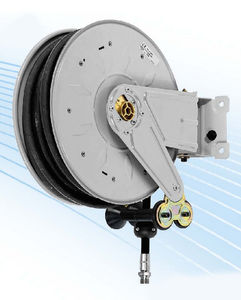 hose reel / self-retracting / swiveling / steel