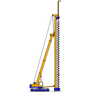 continuous flight auger (CFA) drilling rig / piling / crawler / rotary