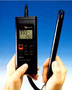 thermo-hygrometer with LCD display / hand-held / temperature / relative humidity