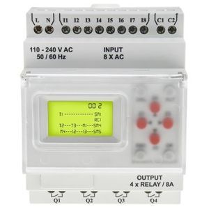 DIN rail logic module