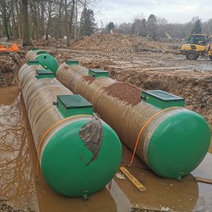 sewage treatment plant with biofiltration system