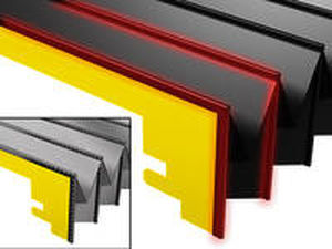 flat protective bellows / PVC / accordion protection / welded