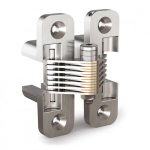 zamak hinge / concealed / friction / screw-in