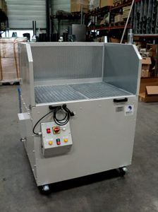 dust removal downdraft table