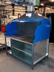 backpanel downdraft table