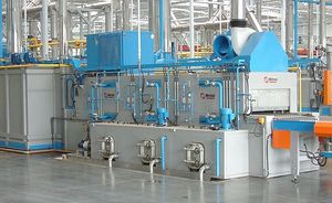 overhead conveyor washing tunnel