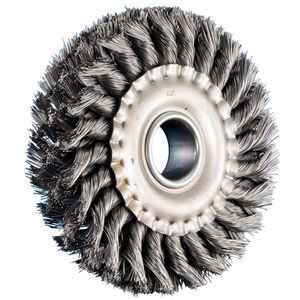 knotted wheel brush 1
