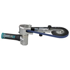 belt sander / angle / pneumatic / for metal