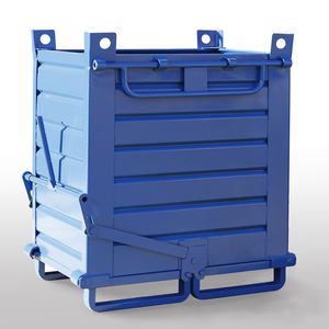 sheet metal crate / handling / industrial waste / stacking