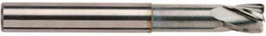 shell-end milling cutter / solid / 4-flute